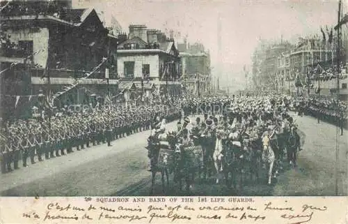 AK / Ansichtskarte  LONDON  UK Squadron and Ban of the 1st Life Guards