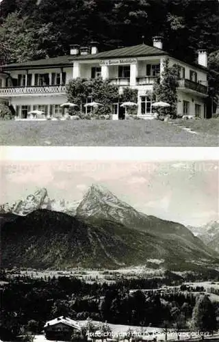 AK / Ansichtskarte  BERCHTESGADEN Cafe Pension Schoenfeldspitze Panorama