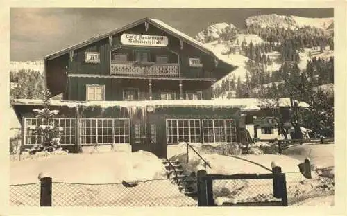 AK / Ansichtskarte  Osterhofen Bayrischzell Cafe Restaurant Schoenblick