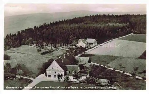 AK / Ansichtskarte  Waldmichelbach Wald-Michelbach Hessen Gasthaus Zur schoenen Aussicht auf der Tramm Fliegeraufnahme