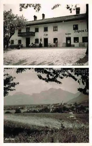 AK / Ansichtskarte  Chiemsee Reisebuero Schreiber Cafe Bernaublick