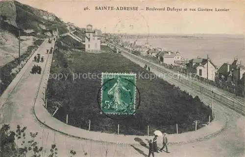 AK / Ansichtskarte  Sainte-Adresse 76 Seine-Maritime Boulevard Dufayet et rue Gustave Lennier