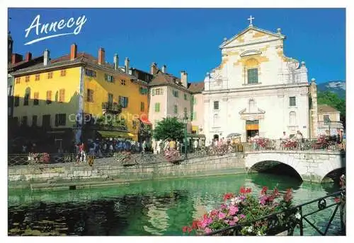 AK / Ansichtskarte  ANNECY 74 Haute-Savoie Canal de Thiou Eglise Saint Francois