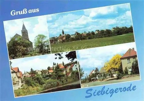 AK / Ansichtskarte  Siebigerode Kirche Teilansicht Am Kreuzberg Strasse des Friedens