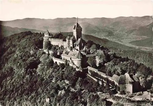 AK / Ansichtskarte  Haut-Koenigsbourg Hohkoenigsburg Orschwiller 67 Bas-Rhin Vue aériene du château