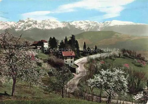 AK / Ansichtskarte  GRENOBLE 38 Vue panoramique Les Belles Alpes Francaises Route de Grenoble au Col de Porte et la Chaîne de Belledonne