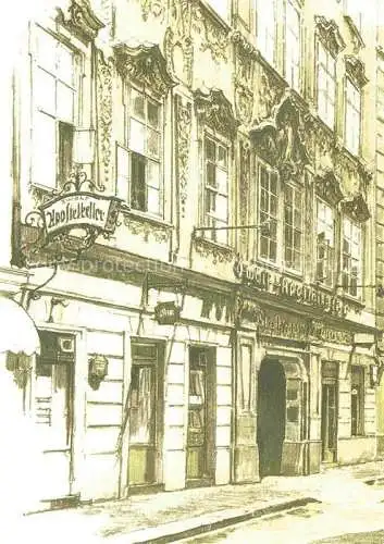 AK / Ansichtskarte  WIEN AT Zwoelf Aposterkeller Kuenstlerkarte