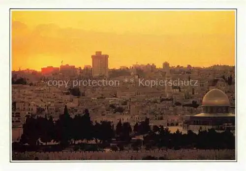 AK / Ansichtskarte  Jerusalem  Yerushalayim Israel La ville sainte et le Dôme du Rocher