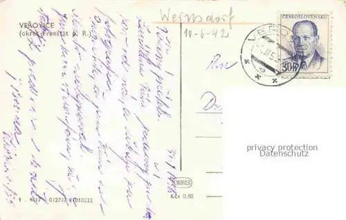 AK / Ansichtskarte  Verovice Wernsdorf Frenstat pod Radhostem CZ Panorama