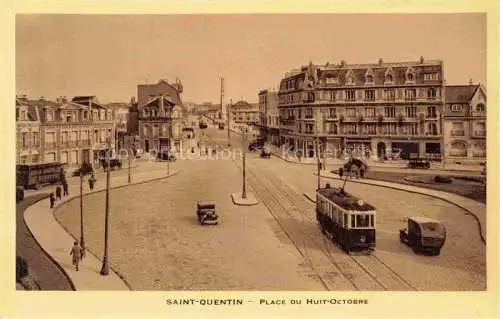 AK / Ansichtskarte  SAINT-QUENTIN ST-QUENTIN 02 Aisne Place du Huit Octobre