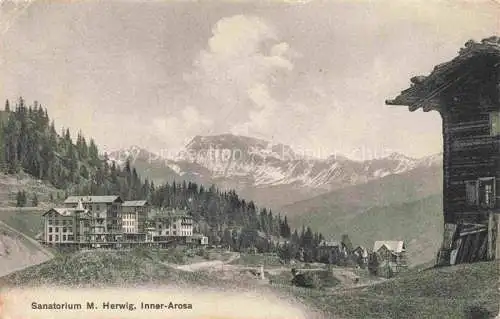 AK / Ansichtskarte  Inner-Arosa GR Sanatorium Herwig