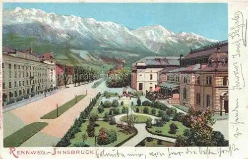 AK / Ansichtskarte  INNSBRUCK Tirol AT Rennweg Panorama