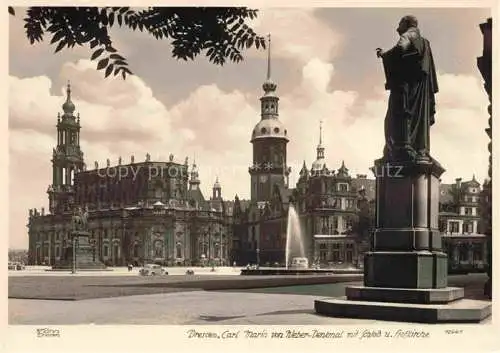 AK / Ansichtskarte  Foto Hahn Nr. 12661 Dresden Carl Maria von Weber Denkmal 