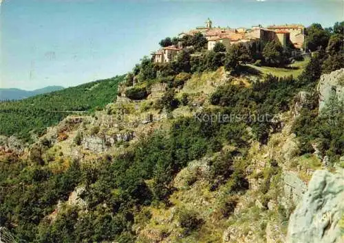 AK / Ansichtskarte  Gourdon  06 Alpes-Maritimes La Sarrazine Village perché á la pointe d'un éperon rocheux