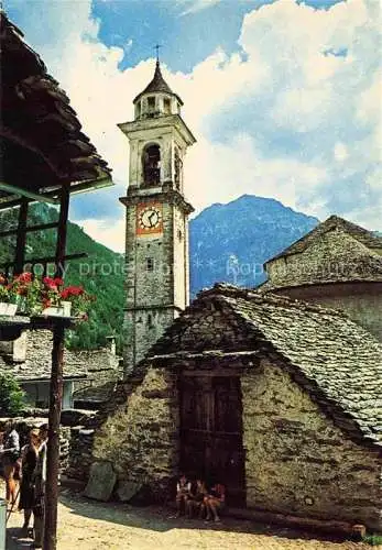 AK / Ansichtskarte  Sonogno TI Motiv mit Kirche