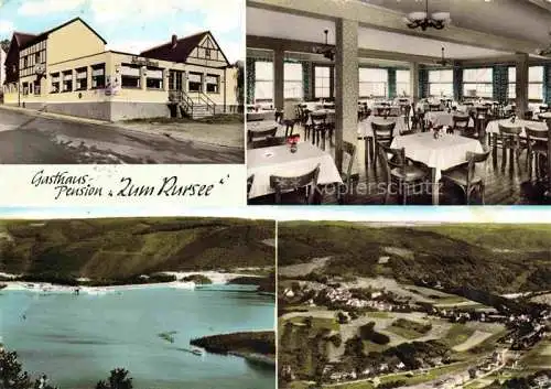 AK / Ansichtskarte  Hasenfeld Heimbach Eifel Gasthaus Pension Zum Rursee Gastraum 