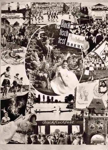 AK / Ansichtskarte  WORMS Rhein Backfischfest 1958 Teilansichten