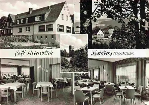 AK / Ansichtskarte  Kuestelberg Cafe Astenblick Gastraeume Panorama