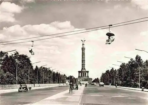 AK / Ansichtskarte  Sessellift Chairlift Telesiege Berlin Tiergarten Siegessaeule