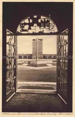 AK / Ansichtskarte  Tannenberg  Denkmal Hohenstein Ostpreussen PL Blick aus dem Fahnenturm in den Ehrenhof des Nationaldenkmals