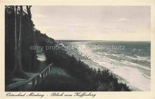 AK / Ansichtskarte  MISDROY Ostseebad Miedzyzdroje PL Kuestenpanorama Blick vom Kaffeeberg Kupfertiefdruck