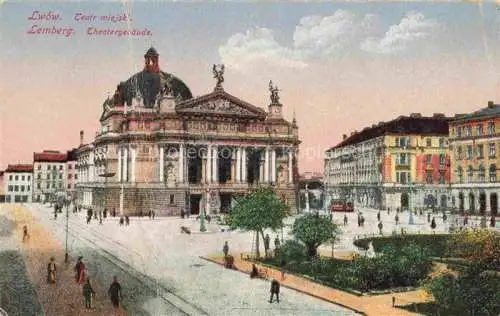 AK / Ansichtskarte  Lemberg  Lwow Lviv UA Theatergebaeude