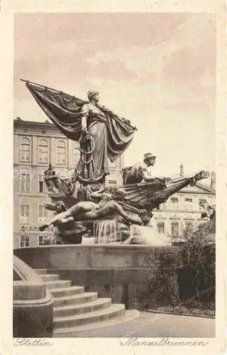 AK / Ansichtskarte  Stettin SZCZECIN Pommern PL Manzelbrunnen