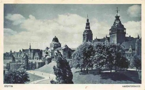 AK / Ansichtskarte  Stettin SZCZECIN Pommern PL Hakenterrasse