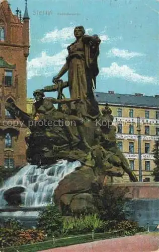 AK / Ansichtskarte  Stettin SZCZECIN Pommern PL Manzelbrunnen