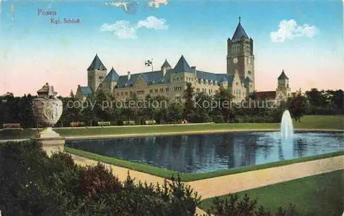 AK / Ansichtskarte  Posen  POZNAN PL Koenigliches Schloss Wasserspiele