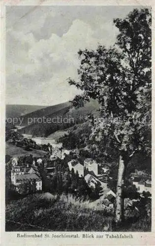 AK / Ansichtskarte  St Joachimstal Joachimsthal Sankt Jachymov CZ Panorama Blick zur Tabakfabrik