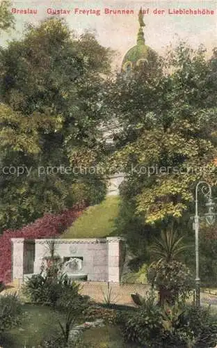 AK / Ansichtskarte  Breslau WROCLAW PL Gustav Freytag Brunnen auf der Liebichshoehe