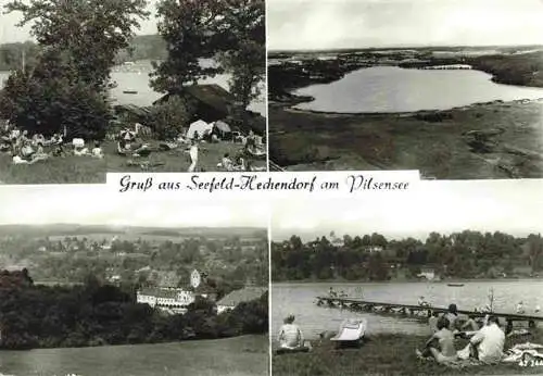 AK / Ansichtskarte  Hechendorf Pilsensee Badestrand Seepartie Panorama