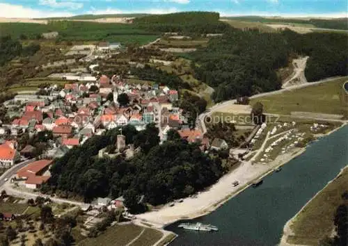 AK / Ansichtskarte  Polle Oberweser Fliegeraufnahme