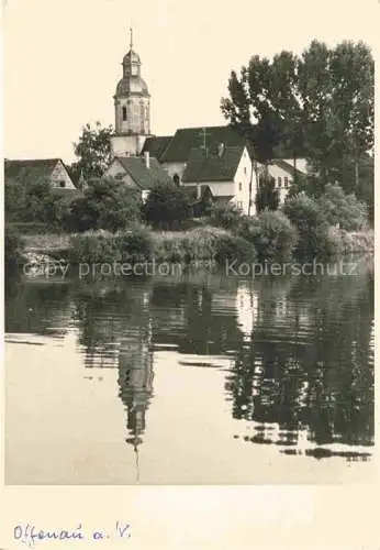 AK / Ansichtskarte  Offenau BW Neckarpartie mit Kirche
