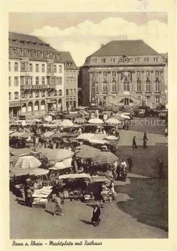 AK / Ansichtskarte  BONN Rhein Marktplatz