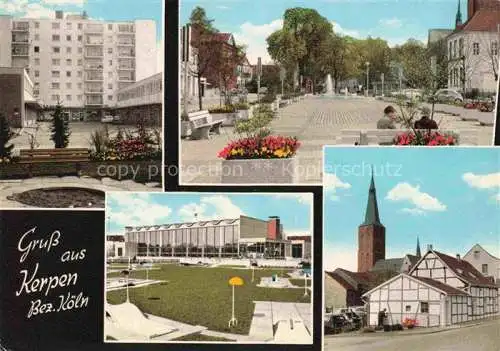 AK / Ansichtskarte  Kerpen  Rheinland Wohnblock Stadtplatz Stadthalle Minigolf Kirche