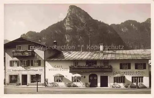AK / Ansichtskarte  OBERAMMERGAU Cafe Weisses Roessl