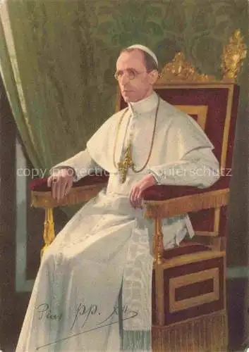 AK / Ansichtskarte  Papst Pope Pape-- Santo Padre Pius P.P.XII