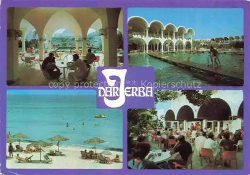 AK / Ansichtskarte  Jerba Djerba Tunesie Hôtel Dar Jerba Restaurant Piscine Plage