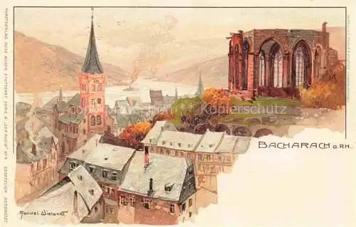 AK / Ansichtskarte  Wielandt Manuel Kuenstlerlitho Bacharach a. Rhein