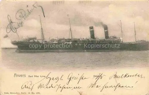 AK / Ansichtskarte  Dampfer Oceanliner Anvers Red Star Line 