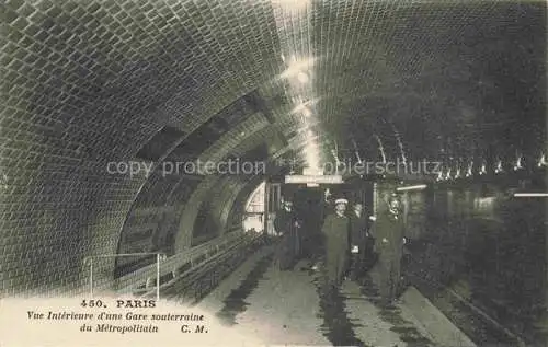 AK / Ansichtskarte  Subway Underground Metro U-Bahn Paris 
