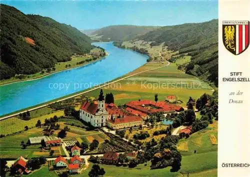 AK / Ansichtskarte  Engelhartszell Donau Oberoesterreich AT Abtei Stift Engelszell Trapistenkloster