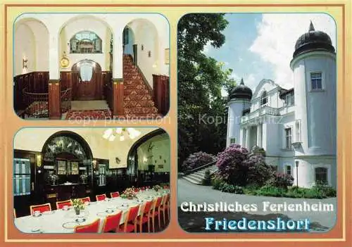 AK / Ansichtskarte  Mehltheuer Vogtland Christliches Ferienheim Friedenshort Saal Treppenaufgang