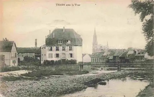 AK / Ansichtskarte  Thann  68 Haut-Rhin avec la Thur