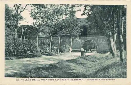 AK / Ansichtskarte  Saverne Zabern 67 Bas Rhin Alsace et Stambach Viaduc du Chemin de fer