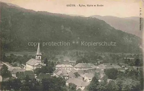 AK / Ansichtskarte  Kruth Krueth 68 Haut-Rhin Eglise Mairie et Ecoles