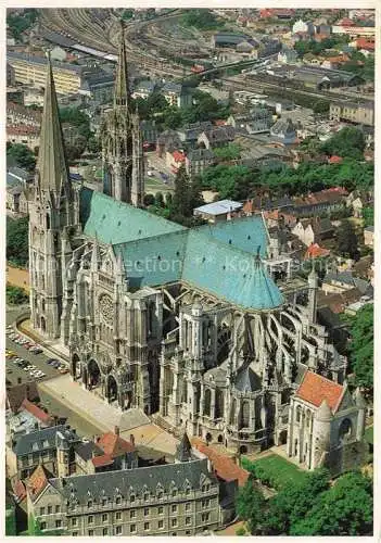 AK / Ansichtskarte  Chartres 28 Eure-et-Loir La cathédrale vue aérienne