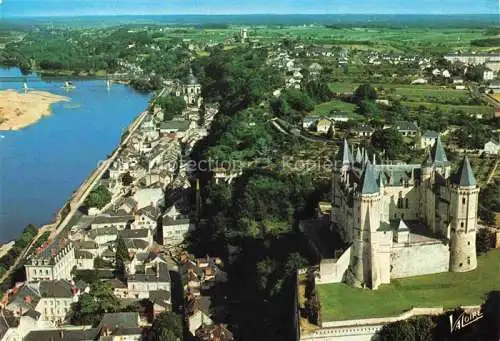 AK / Ansichtskarte  Saumur 49 Maine-et-Loire Château la Loire vue aérienne